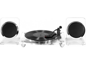 $150 off Victrola Bluetooth Stereo Turntable - White/Clear
