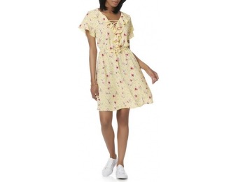 70% off Cloud & Sky Juniors Ruffle Dress - Dots & Floral