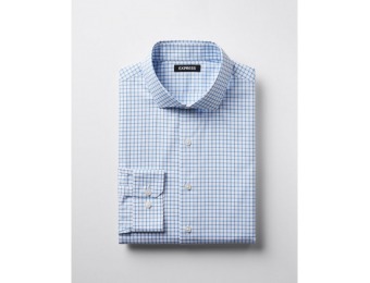 71% off Express Mens Classic Check Print Dress Shirt