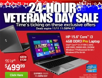 24-Hour Veterans Day Sale - Save on computers, electronics and more