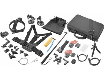 33% off Dynex Ultimate Accessory Kit 24pc for GoPro Action Camera