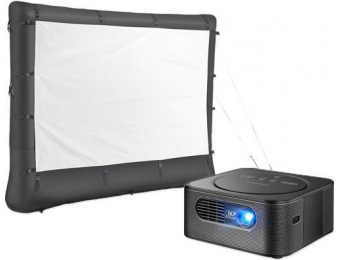$180 off Insignia Premium DLP Projector & 96" Inflatable Screen