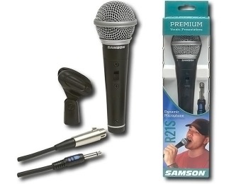50% off Samson SCR21S Dynamic Vocal Microphone