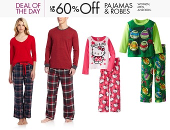 Up to 60% off Pajamas & Robes for Women, Men, and Kids