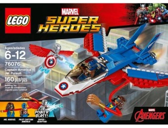 20% off LEGO Marvel Avengers Captain America Jet Pursuit
