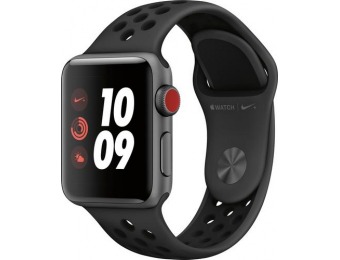 $100 off Apple Watch Nike+ Series 3 (GPS + Cellular), 38mm Space Gray
