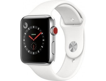 $150 off Apple Watch Series 3 (GPS + Cellular), 42mm Stainless Steel