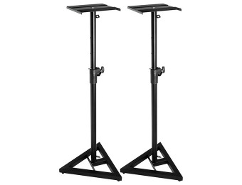 86% off Musician's Gear SMS-6000 Studio Monitor Speaker Stand (Pair)