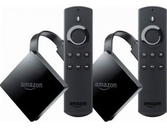 $50 off Amazon Fire TV 4K HD with Alexa Voice Remote (2 Pk)