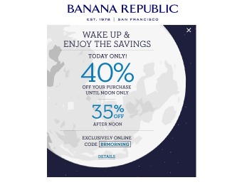Save 40% off Your Purchase at Banana Republic