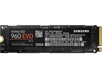 $60 off Samsung 960 EVO 250GB PCI Express 3.0 x4 (NVMe) SSD