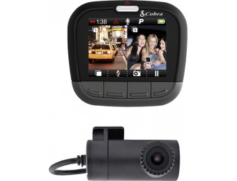 $80 off Cobra CDR895D Full HD Front and Rear Camera Dash Cam
