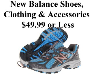 New Balance Shoes, Clothing & Accessories $49.99 or Less