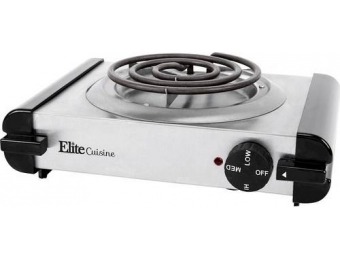 44% off Elite Cuisine 9.25" Electric Cooktop - Stainless steel