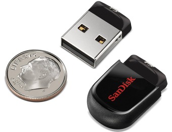 66% off SanDisk Cruzer Fit 16GB USB 2.0 Flash Drive - 2 Pack