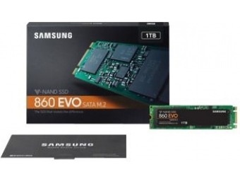$100 off Samsung 860 EVO 1TB Internal SATA M.2 SSD