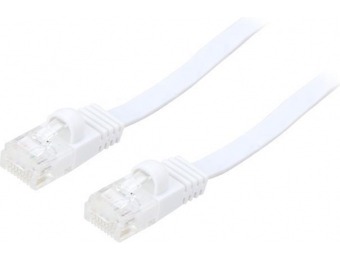 50% off Rosewill 25' Cat 6 Flat Ethernet Cable with Cable Clips