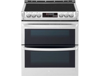 $750 off LG Slide-In Double Oven Electric Smart Wi-Fi Range