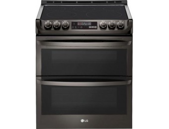 $740 off LG Slide-In Double Oven Electric Smart Wi-Fi Range
