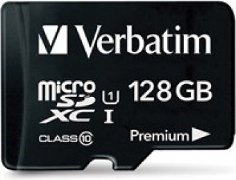 $55 off Verbatim 128GB Premium microSDXC Memory Card