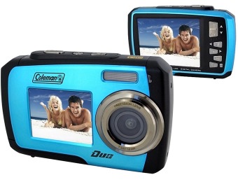 45% off Coleman Duo Dual-Screen Waterproof 14MP Digital Camera