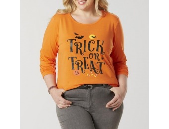 80% off Women's Plus Halloween T-Shirt - Trick Or Treat