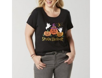 80% off Women's Plus Graphic T-Shirt - Spooktacular