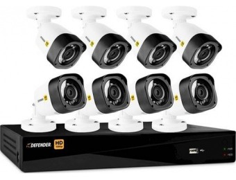 $400 off Defender 8-Ch, 8-Camera 1080p 1TB DVR Surveillance System