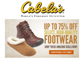 Up to 75% off Footwear for Men & Women at Cabela's, Over 100 Items