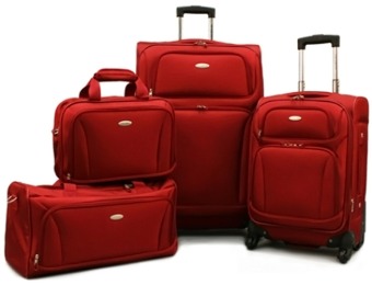 $510 off Samsonite 4-Pc Lightweight Red Luggage Set
