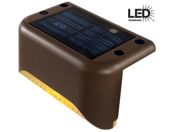 40% off Hampton Bay Solar LED Mini Deck Light (4-Pack)