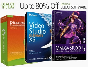 Up to 80% off Select Software: Dragon, Corel, Autodesk & more