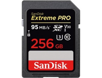 $46 off SanDisk 256GB Extreme PRO SDXC Memory Card