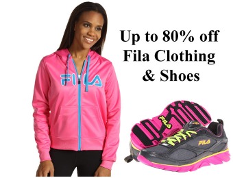 Up to 80% off Fila Clothing & Shoes for the Entire Family