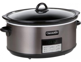 $20 off Crock-Pot 8-Quart Slow Cooker - Black Stainless