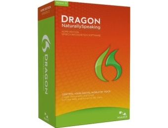 65% off Dragon NaturallySpeaking Home 12.0, English (Windows)
