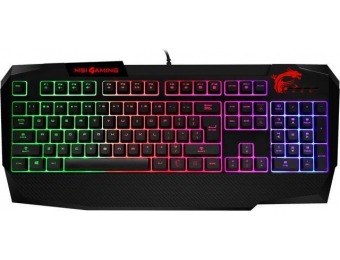 $25 off MSI Vigor GK40 Wired RGB Gaming Keyboard