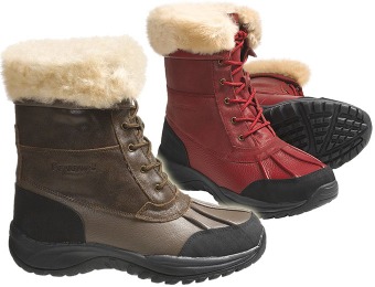 42% off Bearpaw Stowe II Men's Leather Boots, Sheepskin Lining