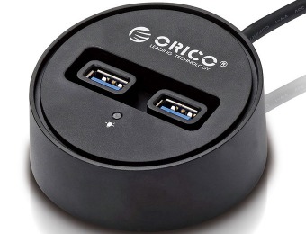 57% off Orico DCU3-2P Dual-Port USB 3.0 Hub with Extension Cable