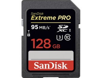 87% off SanDisk Extreme Pro 128GB SDXC UHS-I Memory Card