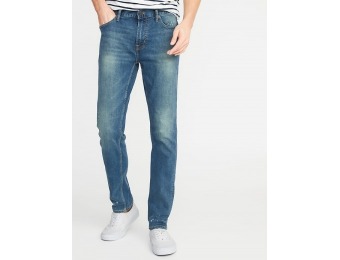 50% off Slim Built-In Tough All-Temp Bleach-Spot Jeans for Men