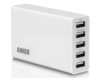 $30 off Anker 25W/5A 5-Port USB Wall Charger