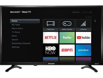 $60 off Sharp 32" LED Smart Roku TV HDTV