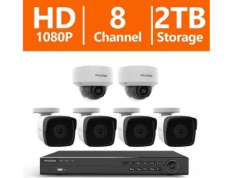 $680 off LaView 8-Ch 1080P HD IP Surveillance 2TB NVR System