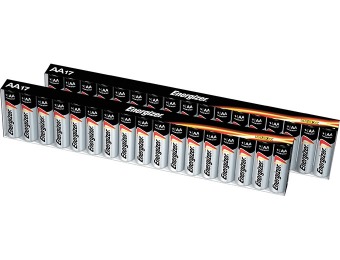 45% off Energizer Max AA Alkaline Batteries 34-Pack
