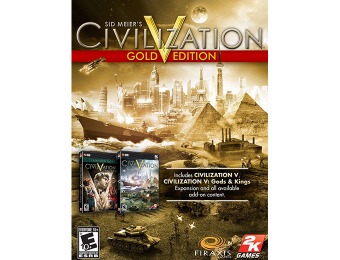 75% off Civilization V: Gold Edition + Brave New World (PC Download)