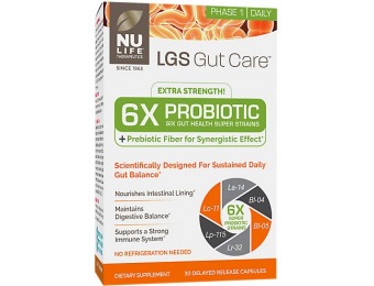 75% off Nu Life LGS Gut Care Daily Probiotic