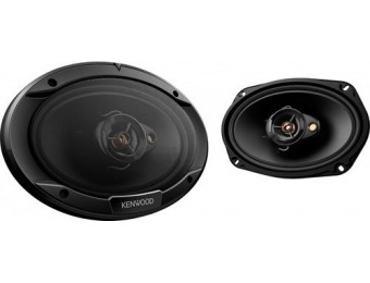 55% off Kenwood Road Series 6" x 9" 3-Way Car Speakers (Pair)