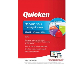40% off Quicken Deluxe 2019 - Mac|Windows