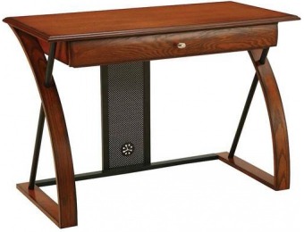 $280 off Aurora Straight Computer Desk - Medium Oak